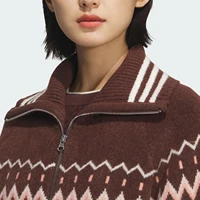 Veste tricotée ample à double fermeture éclair pour femme Adidas Clover authentique KS5985 4