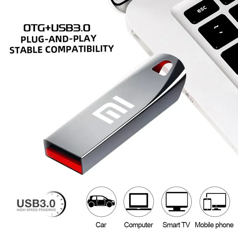 thumbnail image 4 of Unidad flash USB original Xiaomi de 2 TB, unidad flash USB de metal, unidad flash USB de alta velocidad, unidad de memoria USB portátil de 1 TB, accesorio, 4 of 5