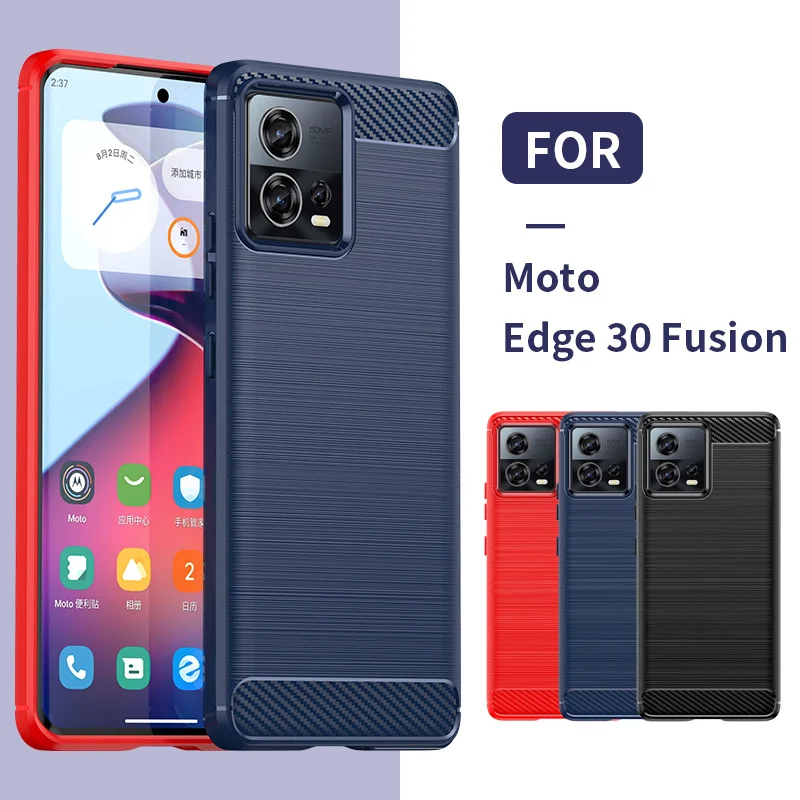 FundaparaMotoEdge30FusioncubiertasuavedefibradecarbonoTPU