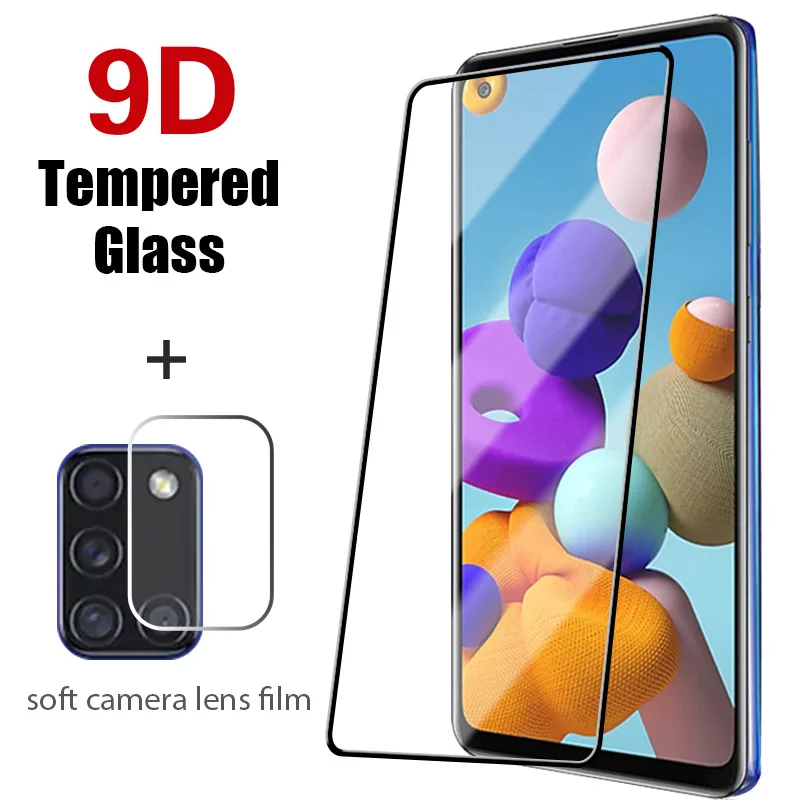 Vetro Temperato 2 In1 Su Per Samsung Galaxy A51 Obiettivo Della Fotocamera Vetro Proteggi Schermo Per Samsung A71 A 51 71 A50 A70 Pellicola Di Vetro