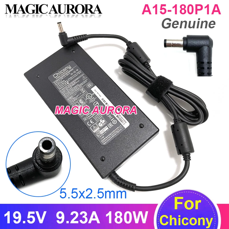 Genuine 9.23a Chicony 19.5v 180w Adaptador do Portátil A15180p1a A17-180p4a Adp-180mb Poder Chargerfor Msi Gs70 Ge62 Gs63 Gs70 Ws60