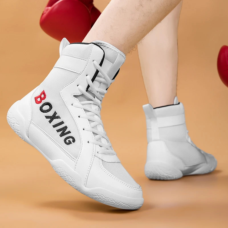 Top Quality Wrestling Sneakers Mens Designer Wearable Boxing Sneakers Classic Branded Athletic Boxing Fighting Boots