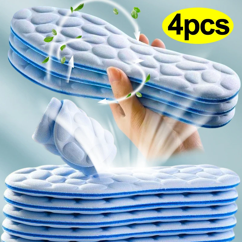 Description Picture 3 of itemPebble Massage Insoles Memory Foam Sports Insole for Men Women Breathable Deodorant Shoes Sole Cushion Feet Orthopedic Shoe Pads