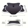 Ergonomic memory foam butterfly neck pillow, C-shaped/adjustable dual height, transparent cover support - side/supine/pillow sle 5