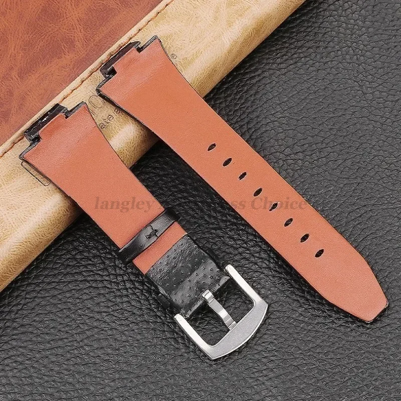 Genuine Leather Waterproof Sport Watch Strap - 15x27mm