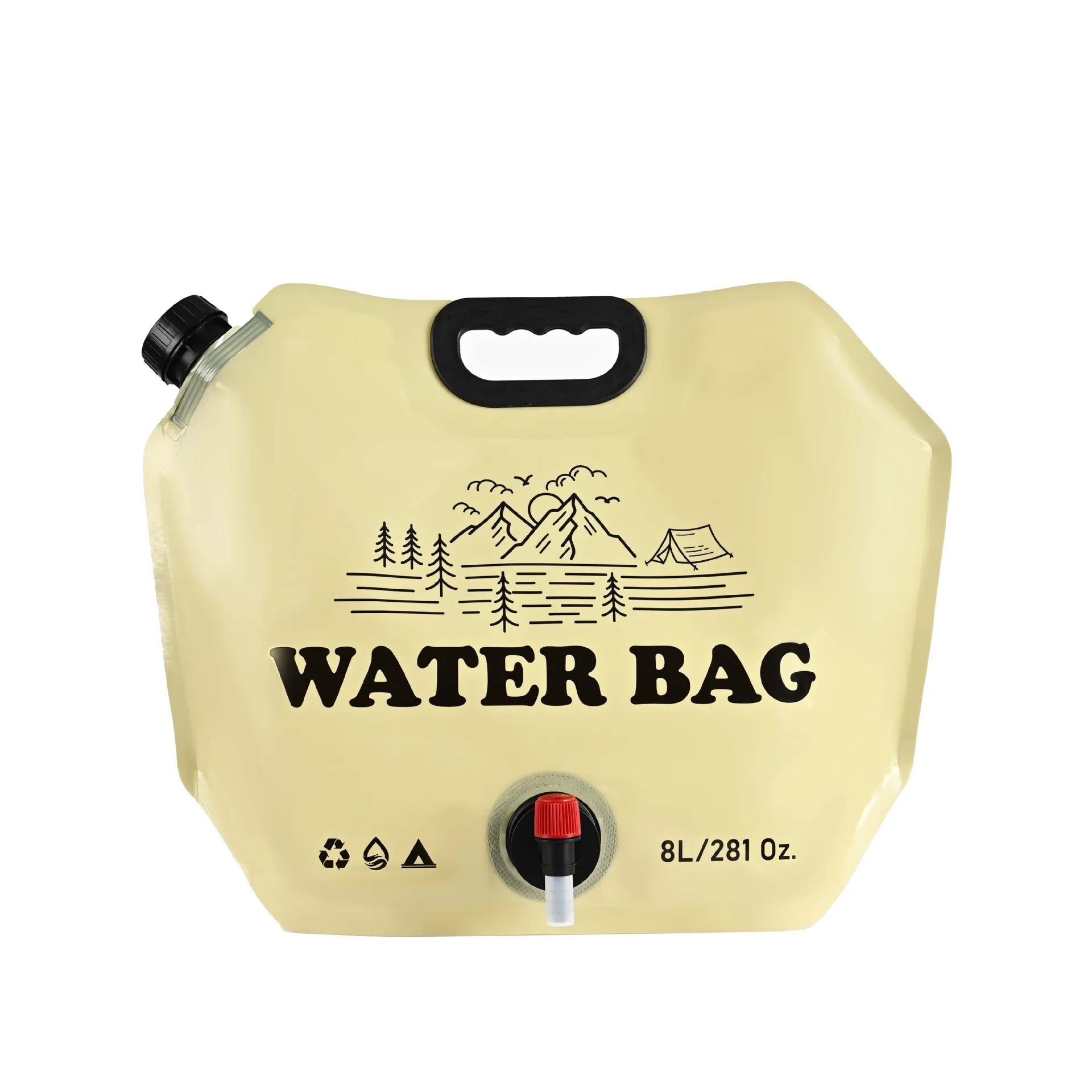 thumbnail image 1 of 8L Big Capacity Folding Water Bag Camping Outdoor Mini Portable Water Bag For Survival Or Emergency Supplies, 1 of 10