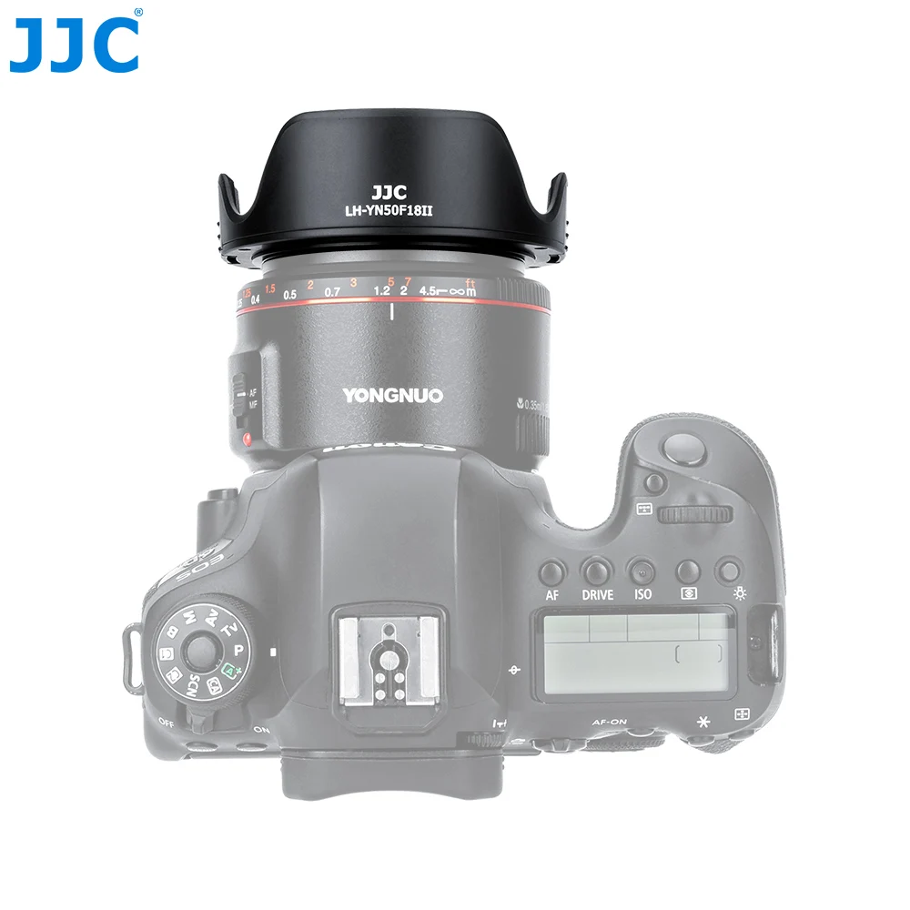 JJC 58 mm Gegenlichtblende-Schirmschutz für YongNuo YN 50 mm f/1.8 II Objektiv – Detail 6