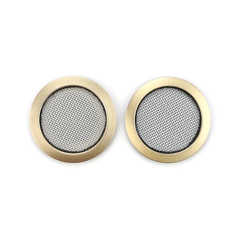 

G92F 2Pcs Speaker Grills Mesh Speaker for Dobro Resonator Guitar, Cigar Box Guitars