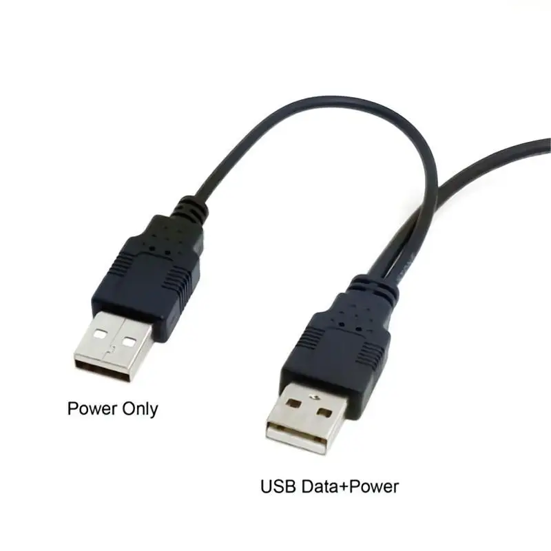 Zihan Dual USB 2.0 Male to Standard B Male Y Cable 80cm for Printer & Scanner & External Hard Disk Drive charging cable usb charging cable