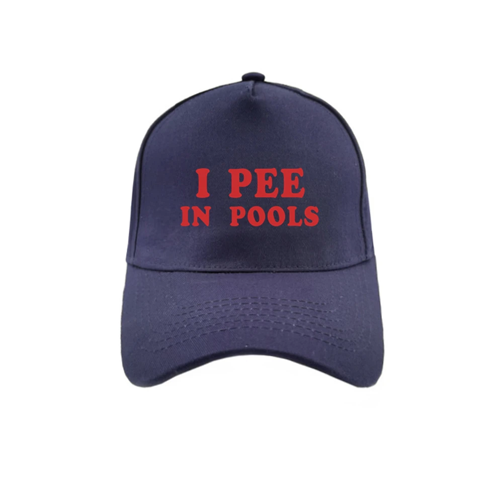 Adjustable Snapback Unisex 'I Pee in Pools' Baseball Cap