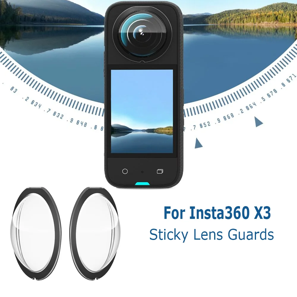 For Insta360 X3 Sticky Lens Guards Dual-Lens 360 Mod For Insta 360 X3  Protector Cover Camera Accessories New Anti-Scratch - AliExpress