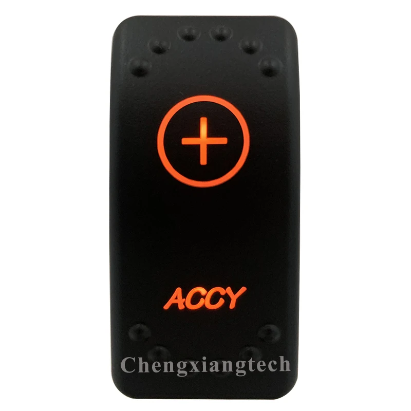12V 24V Laser Rocker Switch Orange Led Light ON OFF / ON OFF for Car Boat Polaris RZR Can-Am ATV UTV RV Maverick Commander rocker switch