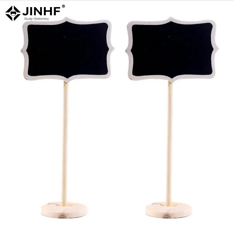 Mini Wooden Message Blackboard Small Black Board Chalkboard Wedding Party Decor 8.5*6cm Vertical