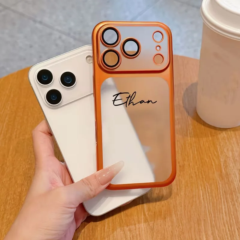 Personalized Signature Customized Name Letters Frosted PC Luxury Phone Case thumbnail 8