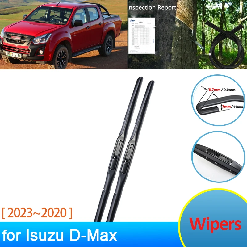 

Wipers Blades for Isuzu D-Max DMax D Max 2020 2021 2022 2023 Accessorie 2x Front Windscreen Window Winter Brushes Cleaning Parts