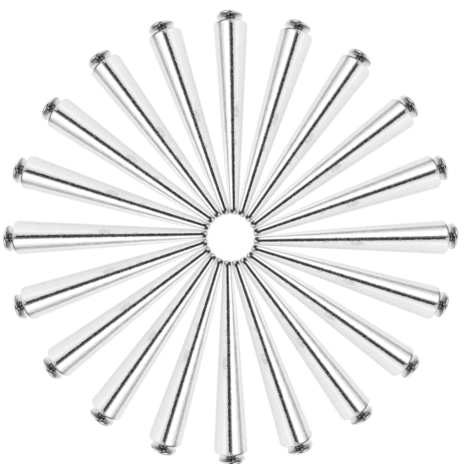 

30 Pcs Punk Rivets Leathercraft Supplies Cone Costume Stud Earrings Crafting Kit Alloy