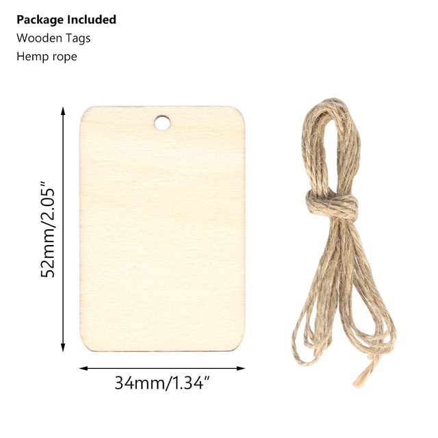 100pcs 3.5x4.5cm Unfinished Natural Wood Rectangle Blank Pieces Wooden Tags  Slices For Arts & Crafts, Painting Diy Decorations - Wood Diy Crafts -  AliExpress