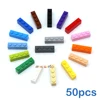 50PCS DIY Building Blocks Thick Figures Bricks 1x4 Dots Educational Creative Size Compatible With Brand Toys for Children 3010 1