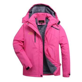 2023 New Women Fashion Warm Parkas Hooded Thick Plush Winter Coats Outdoor Camping Hiking Jackets Windproof Outerwear Chaquetas 5