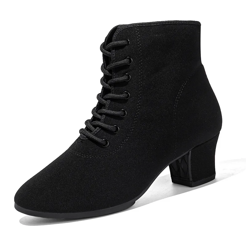 

Ladies High-top Middle-aged and Elderly Soft-soled Sailor National Standard Jazz Dance Shoes Thickened Square Dance Shoes