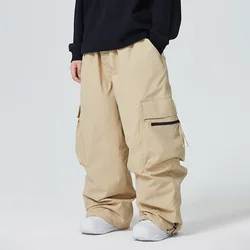 Ski Snow Pants Windproof Waterproof Outdoor Winter Warm Snowboard Pants Winter Casual Loose Ski Pants