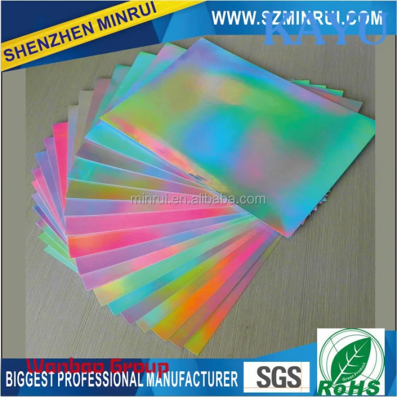 Custom Holographic self adhesive destructible paper for printing