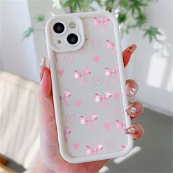 Romantic Love Heart Bow Soft Phone Case - Samsung S23 Plus (S24134)