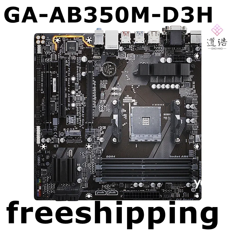 For GA-AB350M-D3H Motherboard 64GB PCI-E 3.0 AM4 DDR4 Micro ATX Mainboard MA 4 For GA-AB350M-D3H Motherboard 64GB PCI-E 3.0 AM4 DDR4 Micro ATX Mainboard MA - Image 2