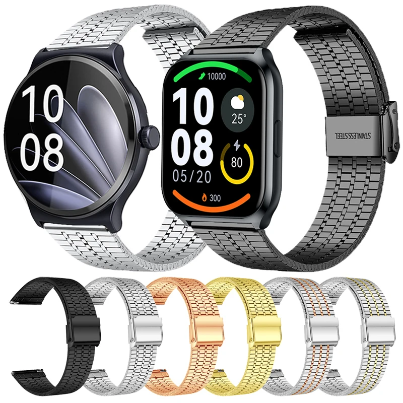 

Браслет из нержавеющей стали для Haylou Watch 2 Pro, металлический браслет для смарт-часов Haylou GST lite
