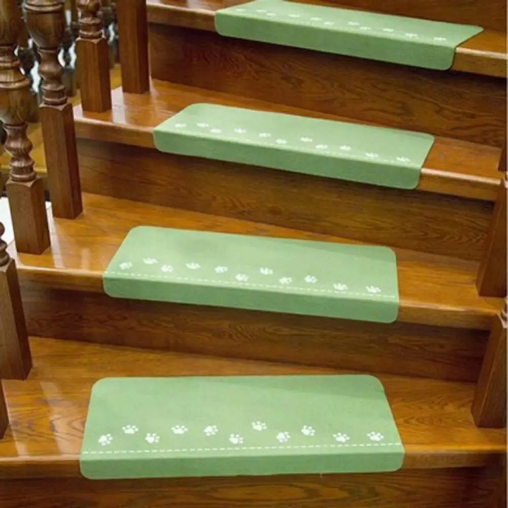 Cute Self Adhesive Luminous Bear Claw Stair Mat Safety Mute Washable Step Anti-slip Pad Water Absorbing Step Rug Carpet Floor stair anti slip pad