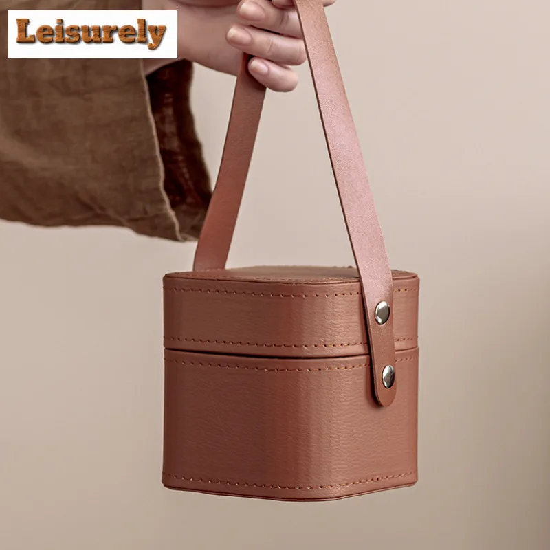 Zen Wave Covered Bowl Portable Travel Tea Set Kit  1 Pot 2 Cups Tea Making Glass Mugs Tea Set Stock Bags Accessories Ornaments