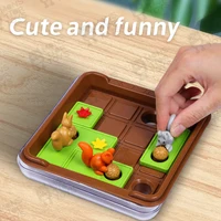 Children Educational Toy Squirrels Push Nuts IQ Puzzle Board Games Montessori Concentration Learning Logical Thinking Training 2