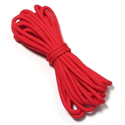 Colorful Polyester Braided Rope for Jewelry Making and Handcraft Accessories - 5 Yards, 5mm (Red)