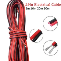 DC12V 2Pin Extension Electrical Power Wire 5M~100M Red Black Connect Cable 18 20 22 AWG PVC Copper Cord Line For LED Strip Light - Image 2