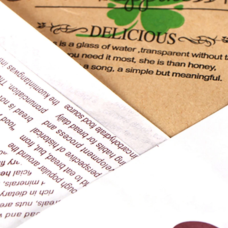 100 Stück Einweg-Dreieckstüten aus Kraftpapier für Sandwiches, ölbeständig, für Donuts, Brot, Hamburger, Küche, Party, Restaurant – Detail 11