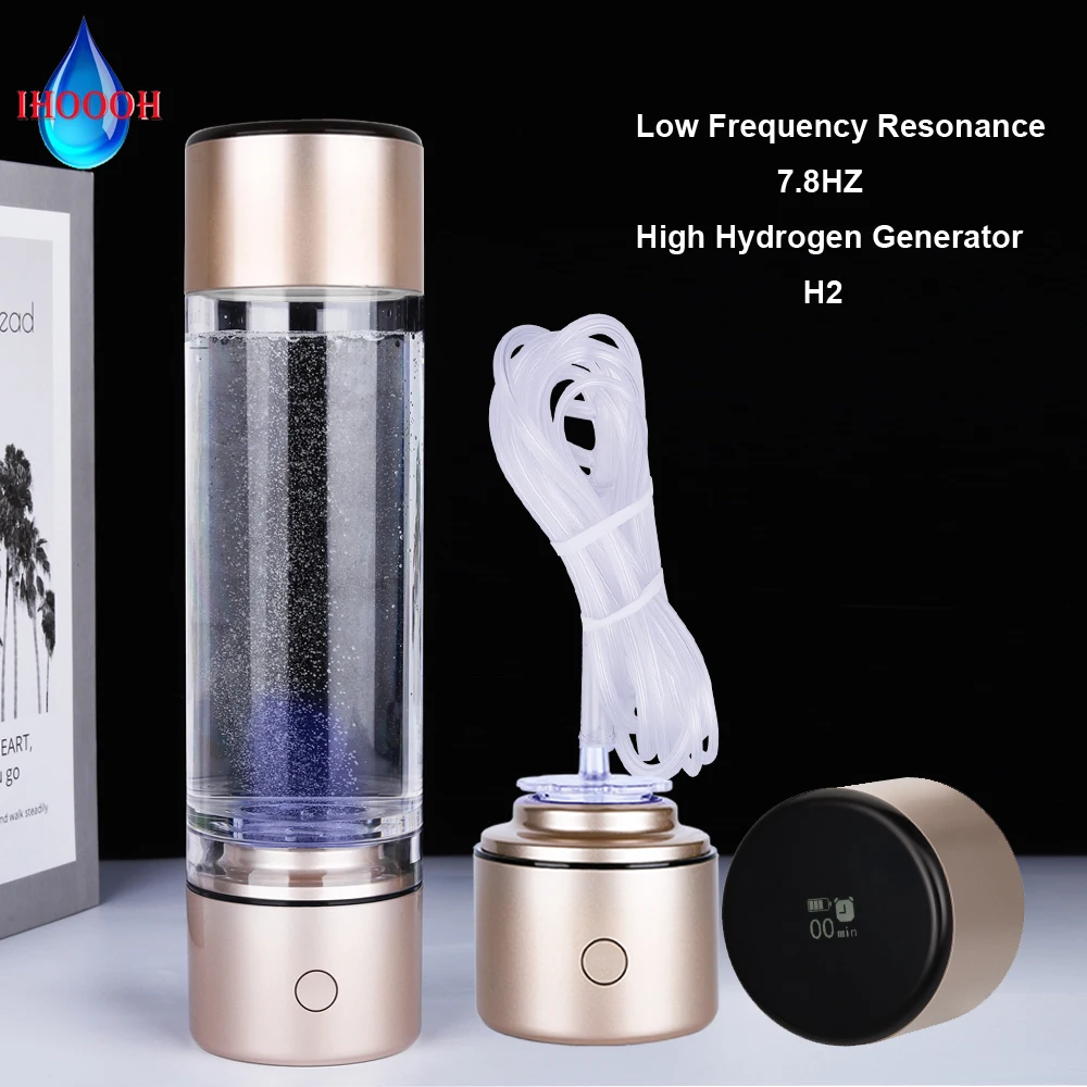Risonanza Molecolare Vocale Intelligente Hertz Cup Nano High Hydrogen Water Generator Bottle Elettrolisi Artigianale Giapponese H2 Ionizzatore