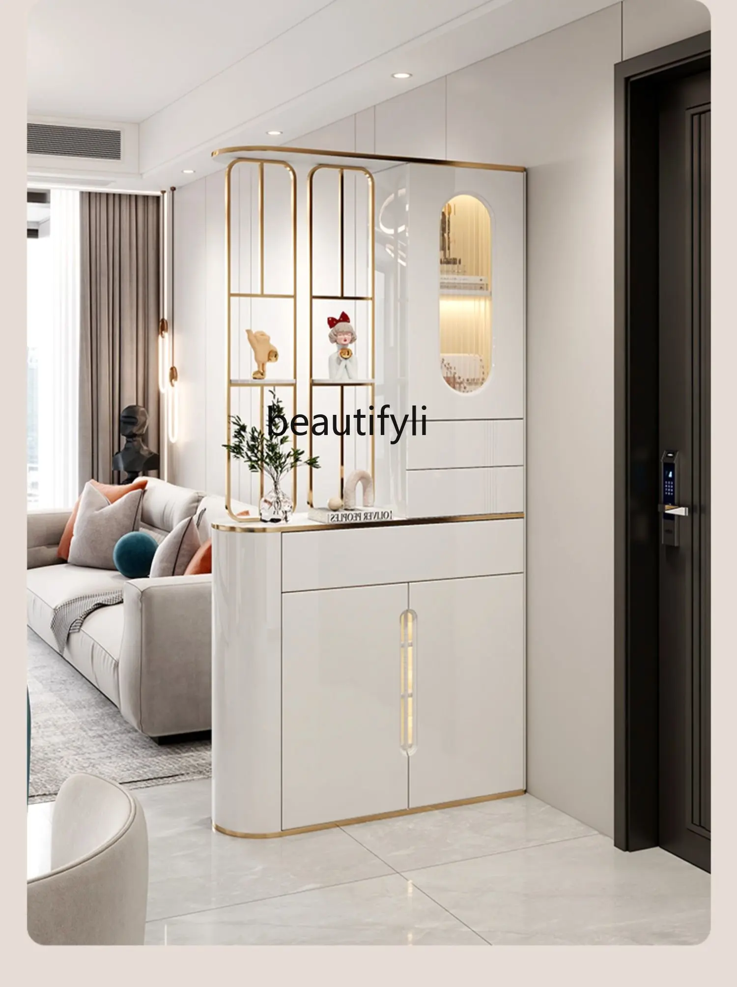 

Home Entrance Cabinet Shoe Cabinet Integrated Modern Minimalist Door Screen Living Room Partition Porch Cabinet