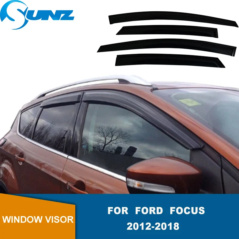 

Weathershiled For Ford Focus Hatchback 2012 2013 2014 2015 2016 2017 2018 Window Visor Sun Rain Guard Deflector Car Accessories