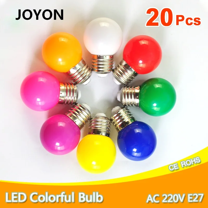 

20 шт., светодиодные лампы E27, 3 Вт AC 220 В SMD 2835