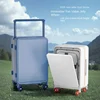 2025 Upgraded Front Opening Luggage With Wide Handlebar 24 Inch Travel Suitcase Silent Wheels High Appearance Fashion Design