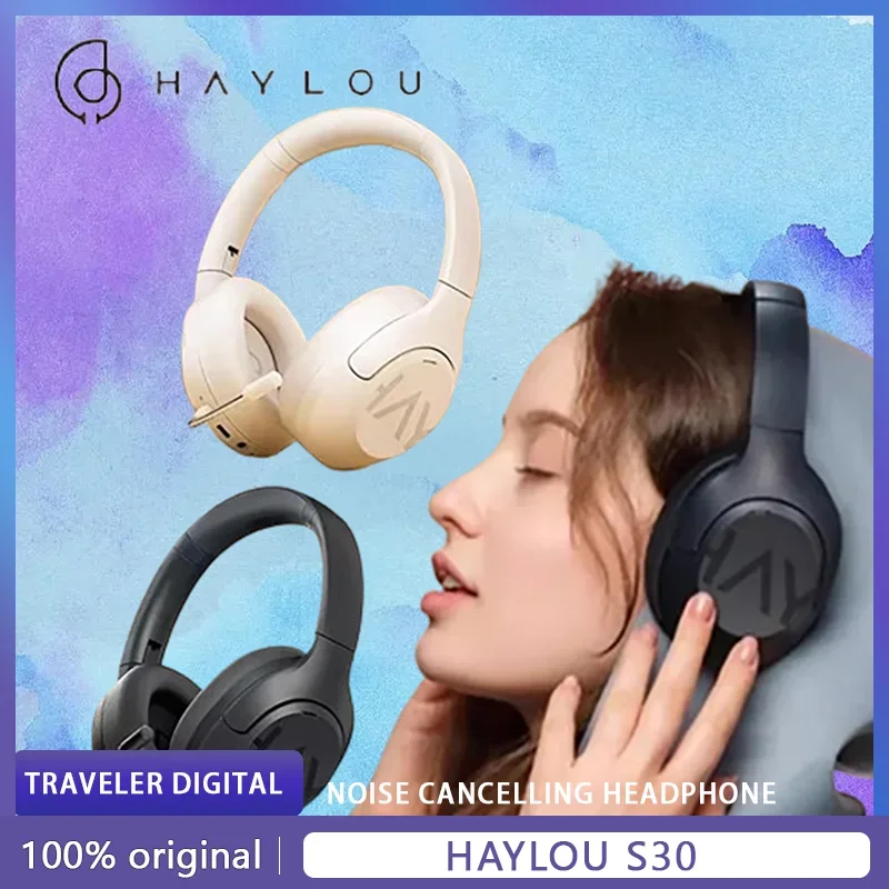 

Haylou S30 Wireless Bluetooth Headphone Endurance Microphone Active Long Low Delay ANC Noise Reduction Headsets Gaming Headphone