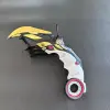 17cm Valorant Championships 2021 Karambit Rotatable All Metal Game Melee Weapon Traning Knife Claw Cosplay Prop Toys Home Decor 2