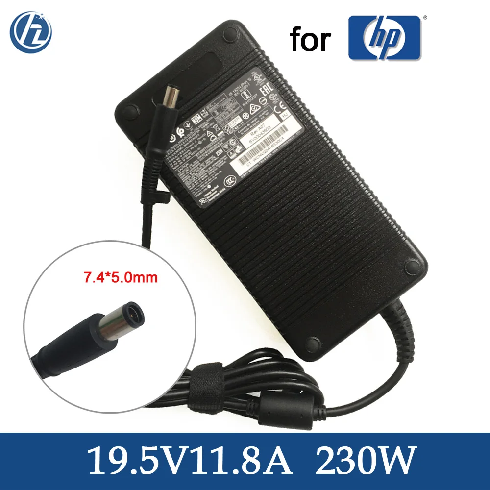 Origin Ac Adapter 230W Laptop Charger 19.5V 11.8A Power Supply HSTNN-DA12 for HP EliteBook 8460W 8540P 8740W 8770W ProBook 6360B |
