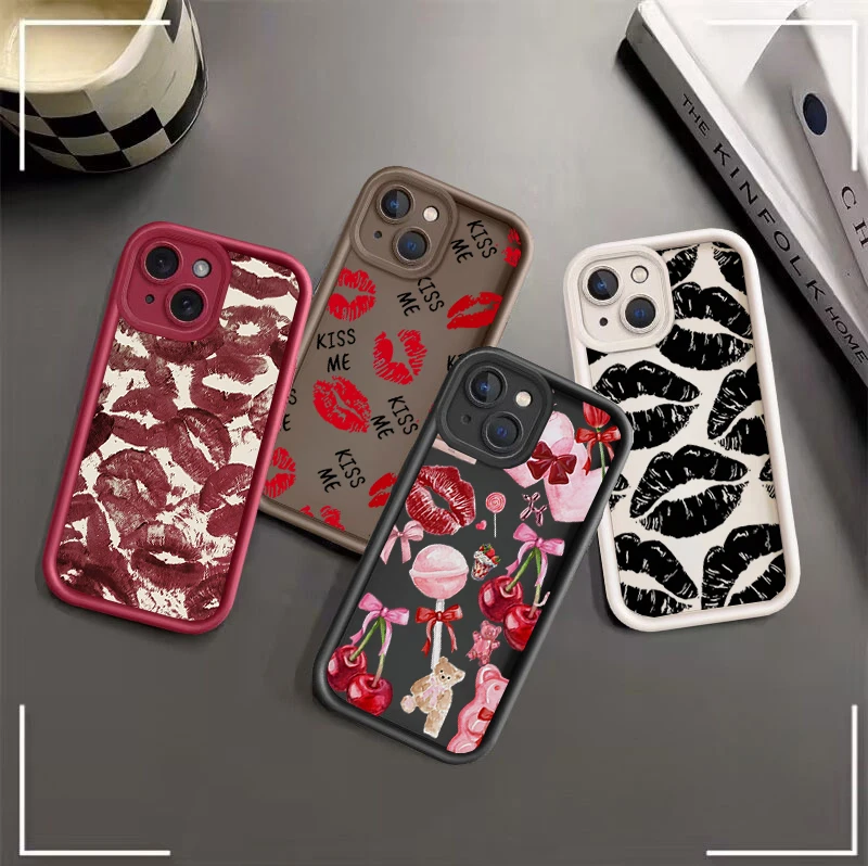 Luxury Cherry Sexy Lip Phone Case - Premium Design Casing