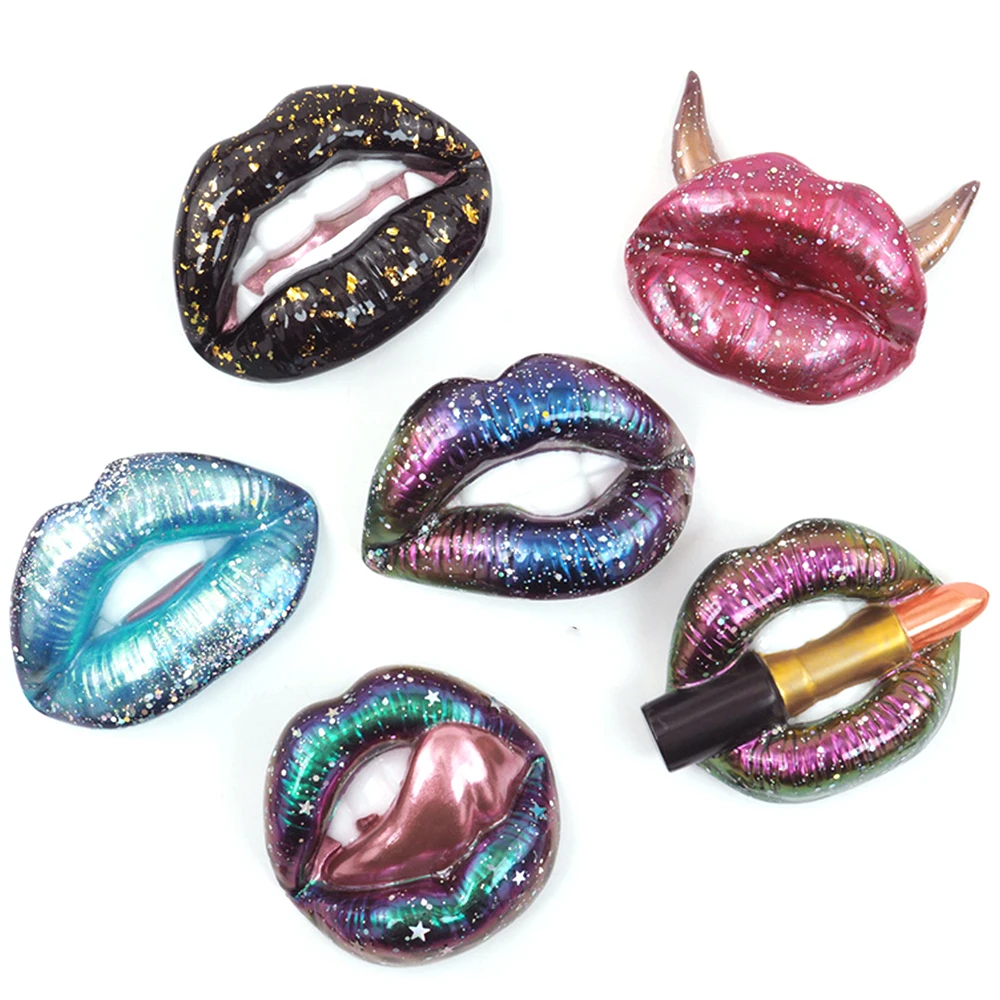 

Sexy Lip Mirror Silicone Mold Epoxy Resin Multiple Stereoscopic Lip Mould For DIY Party Wedding Decor Room Tools Crafts Making