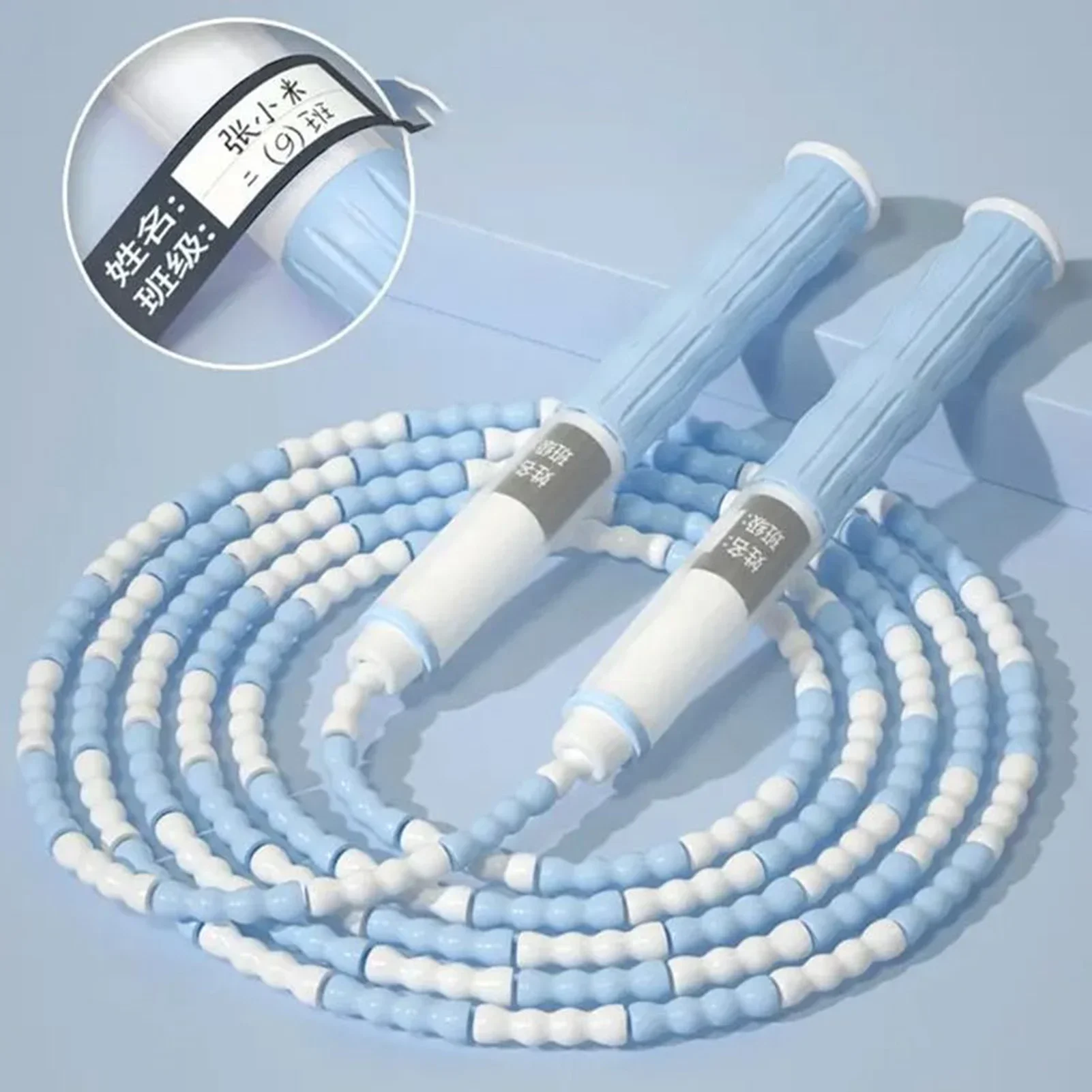 2.8M Skill Jumping Bamboo Jump Rope PVC Beginners Adult Children Soft Beaded No Tangle Segmented Fitness Gym Training Jump Rope,jump rope
