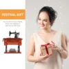 Sewing Machine Music Box Musical Vintage Basket Valentine's Day Supplies Gift Decorate 2