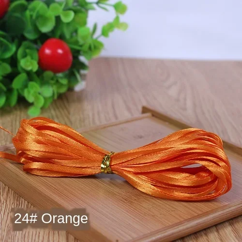 White Silk Satin Ribbon for Gift Wrapping and DIY Crafts - 1/8 (3mm), Ideal for Celebrations and Decorations