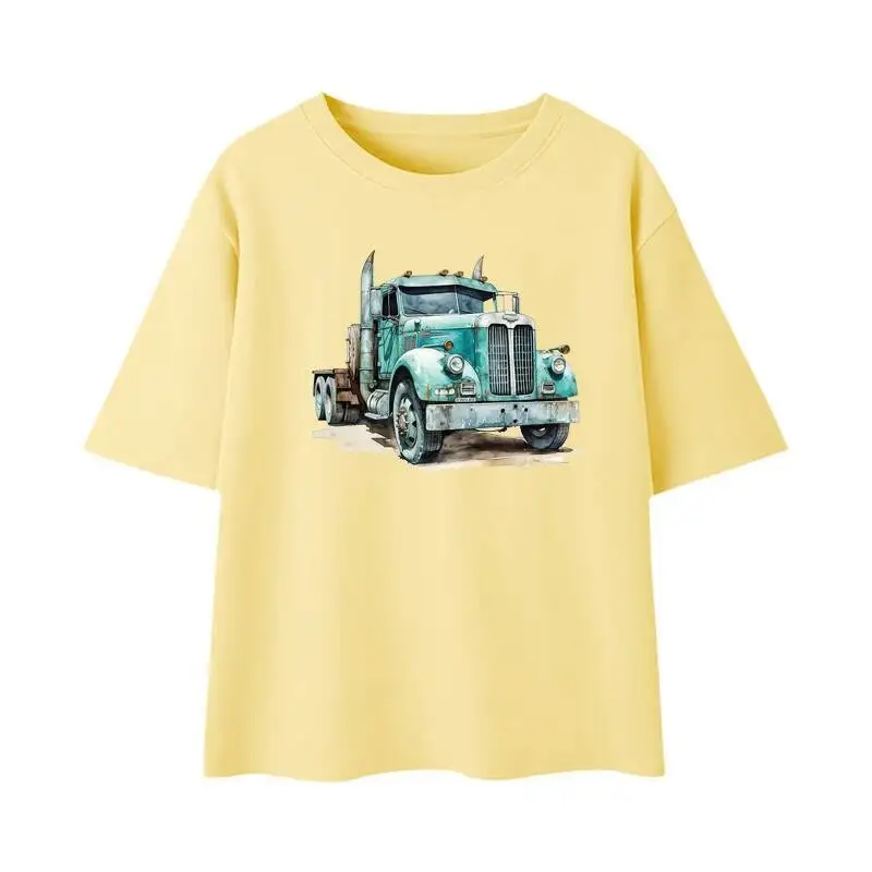 Amrcian 트럭 DIY 액세서리, 세탁 가능, 새로운 디자인 의류 장식 인쇄, 티셔츠 다리미 패치, 어린이 선물