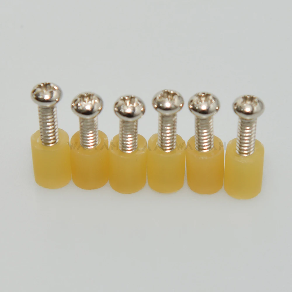 12 Stück Gitarren-Tonabnehmer, Federschlauch aus Gummi mit Schrauben zur Höhenverstellung, ST TL-Gitarren-Bass-Tonabnehmer, Teile aus malaysischem Gummi – Detail 6
